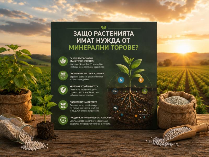 Защо растенията имат нужда от минирални торове?